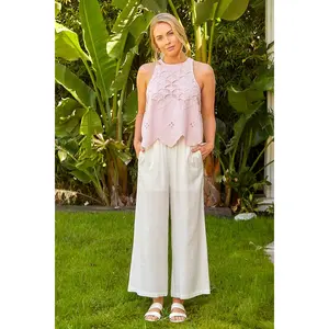 Halter Neck Lace Top