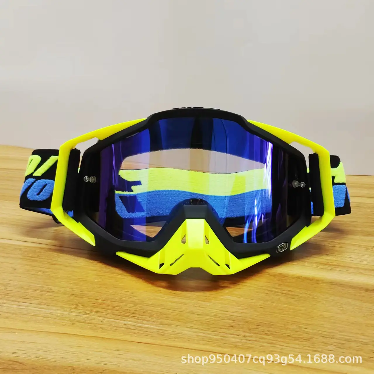 10 black framed yellow nose blue film