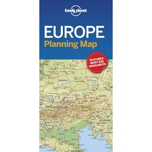 Lonely   Planning Map: Easy-Fold, Full Colour Travel Map with Top Attractions, Itineraries & Themed Lists | Handy Slipcase for European Adventures - Paperback