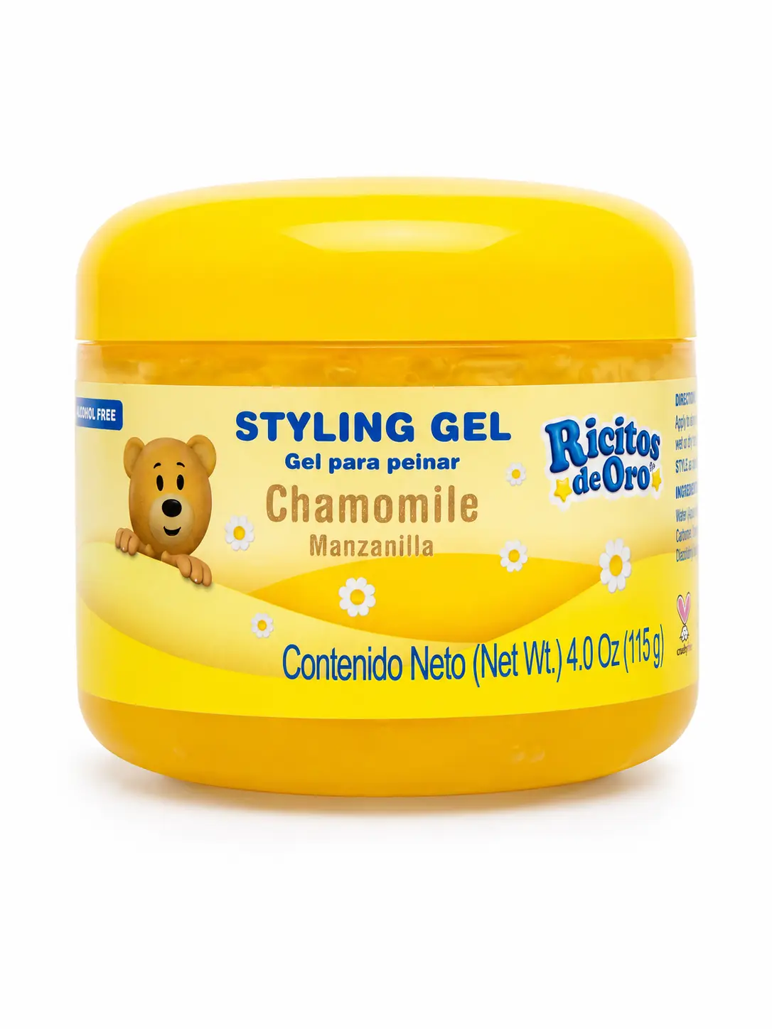 Ricitos de Oro Manzanilla - Gel para Peinar - Styling Gel Chamomile Extract - Unisex Use - Daily Use Formula