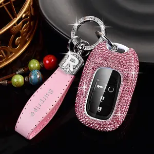 Fashion Luxury Sparkling Rhinestone For Honda Accord Key Fob Cover Pilot Civic HR-V CR-V Pilot XRV HR-V City SI EX EX-L Tourin With Keychain Car Key Protector 2023 2024 2025