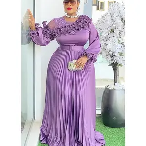 Plus Size African Party Dresses for Women 2026 New Fashion Dashiki Ankara Wedding Evening Gown Elegant Turkey Muslim Maxi Dress