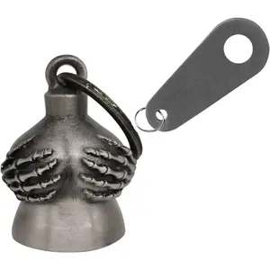 Motorcycle Bell With Hanger For Biker, Good Luck Biker Bells And Motorcycle Accessories, Keychain Luck Bell
