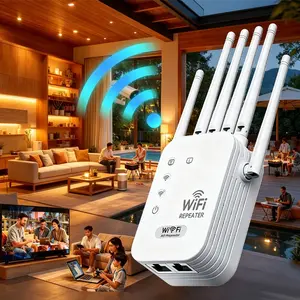 2026 WiFi Extender Signal Booster，Equipped with 300Mbps Ethernet, It Covers An Area of Up To 1000 Square Feet,WiFi Extenders Signal Booster for Home，Bedrooms and Offices，WiFi Repeater，Christmas Gift（Only supports 2.4GHz WiFi.）