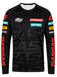GASGAS off-road motorcycle long sleeved T-shirt Hebo Motorex Pirelli quick drying breathable MX off-road bicycle top suitable for racing enthusiasts