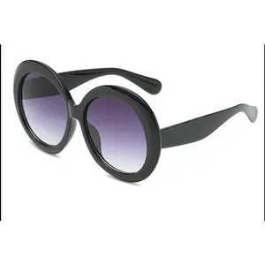 Vintage Round Oversized  for Women Classic Retro Jackie O Designer Laila Sunglasses