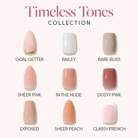 Glamnetic Timeless Tones Press On Nail Collection