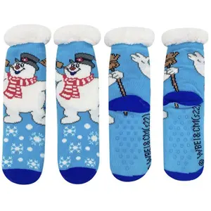 Cozy Moments Frosty the Snowman Sherpa Socks