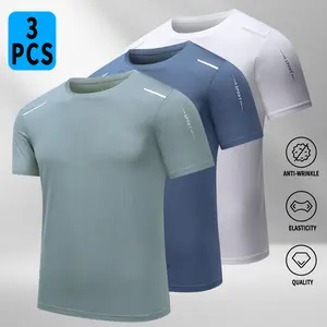 Men's 3-Pack Quick-Dry Sports T-Shirts Moisture-Wicking Short-Sleeve Crewneck Fitness Shirt for Outdoor Activities Beach Summer Events Training Casual Wear TikTok Shop  - Top, Menswear