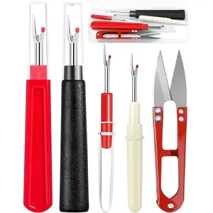 Seam Rippers for Sewing – 2 Big and 2 Small Stitch Remover Tools, Thread Ripper, Embroidery Removal Tool with Thread Snips