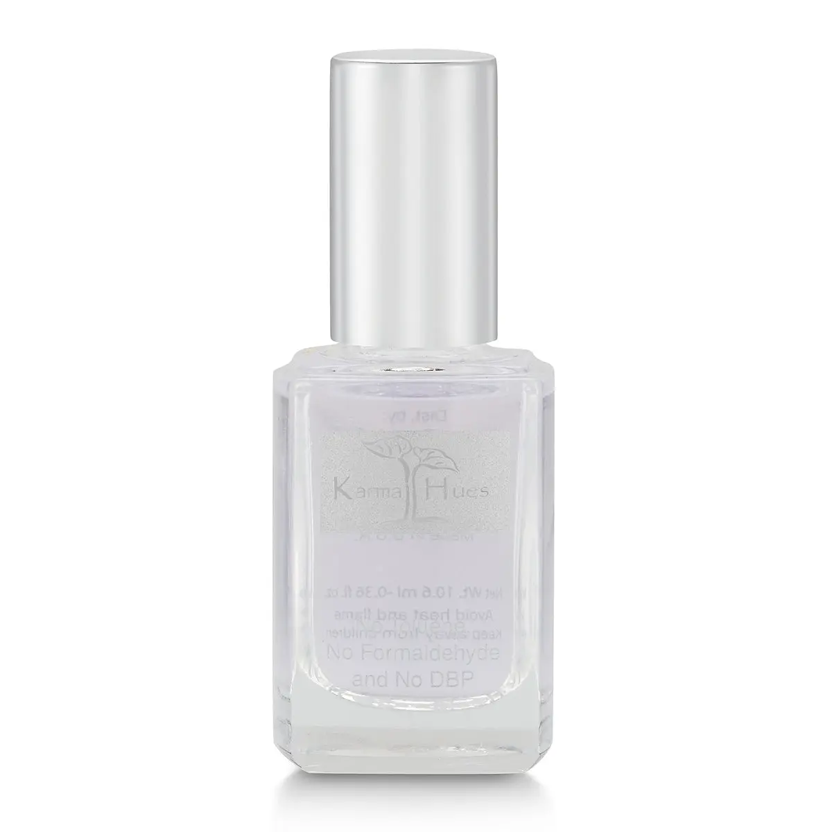 Karma Naturals 2-in-1 Base & Top Coat Nail Polish - Gloss Finish Manicure Cosmetic for Nail Art