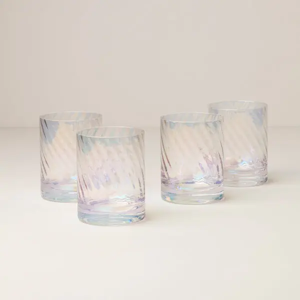 Lenox 897833 Tuscany Classics Iridescent Double Old Fashion Glasses - Set