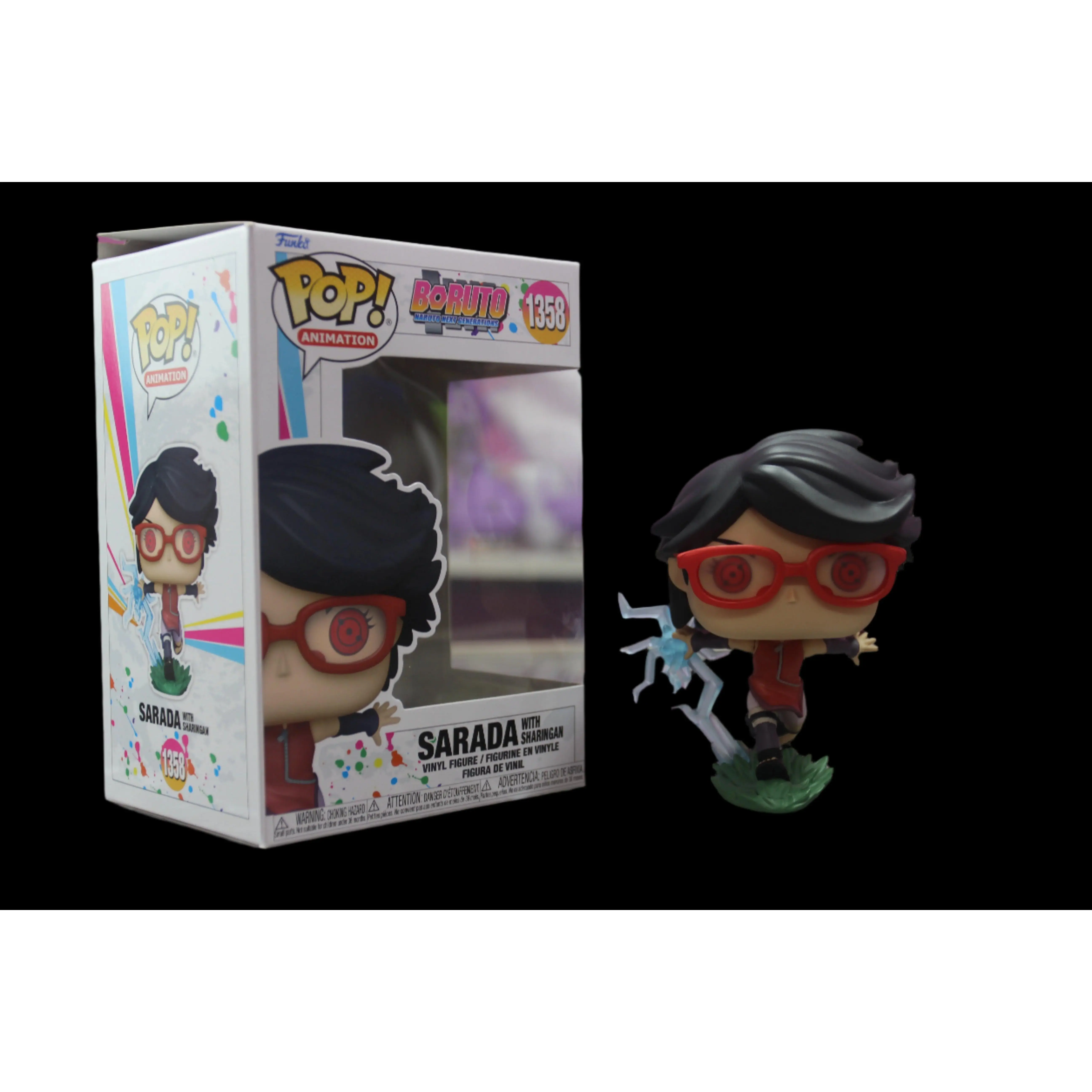 "Funko Pop! Sarada Uchiha with Sharingan - Boruto: Naruto Next Generations #1358 Collectible"