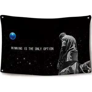 Rapper Wining is The Only Option 3x5Ft Flag Tapestry for Wall Hanging Man Cave College Dorm and Outdoor Decor Banner with 4 Brass GrommetsGift