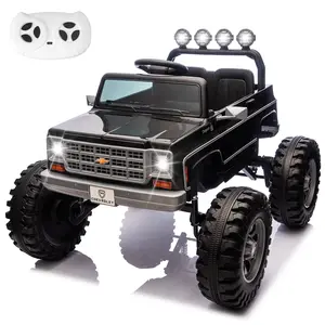 #DealsForYouDays 2026 Upgraded Chevrolet Cheyenne Licensed 24V Ride on Toys, MUKIDY 400W Electric Car for Kids, Power Truck Wheels with Remote, Bluetooth Music, USB, LED Lights