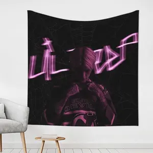 Keookpu Lils Music Peeps Tapestries Music Album Tapestry Wall Hanging Flag Party Room Decor Dorm Backdrop Wall Art Aesthetic Home Decor Fans Gifts Tapestry 59x59in Decoration Items Glow In The Dark