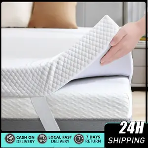 3 Inch Gel Memory Foam Mattress Topper Full Size, Ventilated High Density Pad for Back Pain, Bed Topper with Removable Soft Cover, CertiPUR-US Certified Gel memory foam mattress, detachable soft cover, white (2-4 inches)
