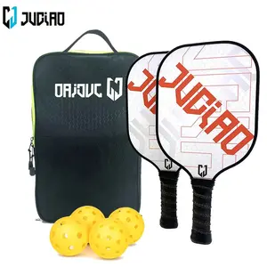 Juciao Pickleball Paddles Set with 4 Balls Included