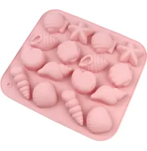 Sea Shell Silicone Chocolate Mold 16 Cavity