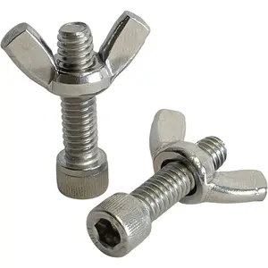 Bat Pins Set of 2 Bolts and 2 Wing Nuts Fits Any Standard Pottery Wheel Head and Bat 100% Stainless Steel 1 Inch 2 Pack