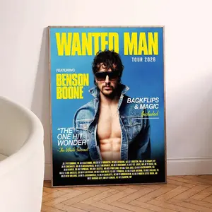 Wanted Man Tour 2026 Bible Verse Wall Art Poster Unframed HD Print Home Office Decor Unique Trendy Gift