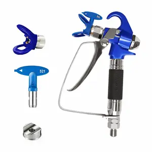 Airless Paint Spray Gun with 521 tip Swivel Joint 3600PSI High Pressure Spray Gun