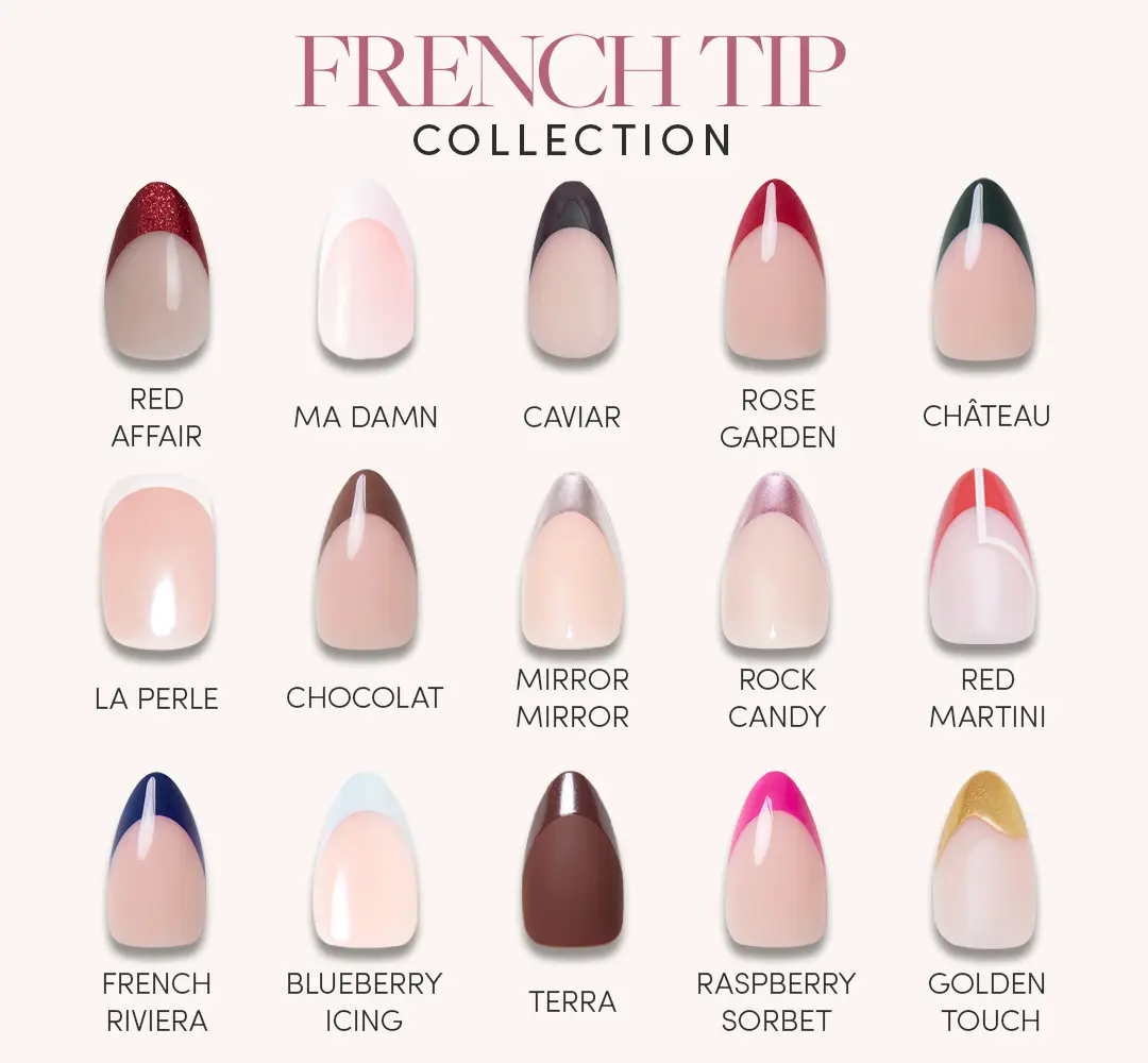 Glamnetic French Tip Press-On Nail Collection Glamnetic French Tip Press-On Nail Collection