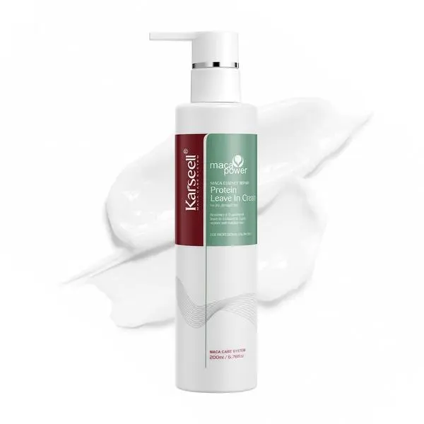 Karseell Repair Protein Cream Leave-In Conditioner 6.78 floz | Hair Treatment Organic Protein Cream for Dry Damaged Hair