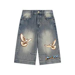 Faith in GOD Baggy Denim Shorts