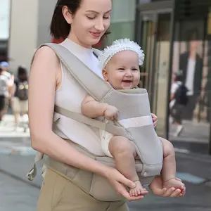 Breathable Baby Carrier for Newborns to Walkers, Summer All-Position Back Design with Waist Support, Comfortable Infant Backpack, Newborn Sling Carriers