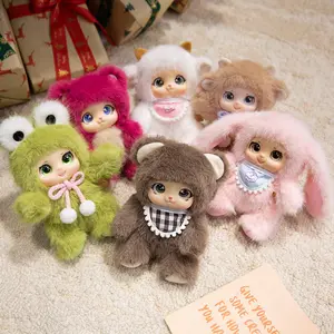 Cute Plush Toy Keychain, Fluffy Bunny Keychain, Soft Silicone Stuffed Animal, Small Size Bag Charm, Kawaii Gift for Girls, Bedroom Decor, Present, Cute Soft Keychains