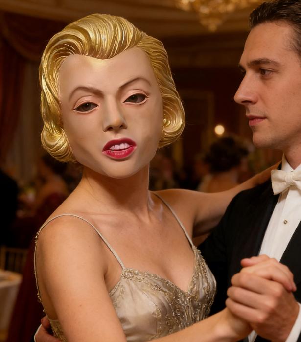 Marilyn Monroe Latex Mask, Iconic Hollywood Star Cosplay Prop, Halloween Costume for Adults creative prank gift