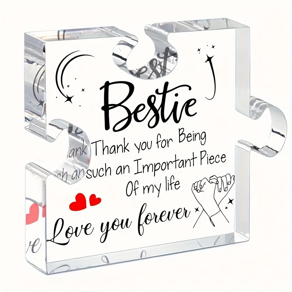 Bestie Gifts for Women, Best Friend Birthday Gifts, Bff Gifts for Friends, Female Work Bestie Gifts, Friendship Gifts, Acrylic Plaque Decor, Acrylic Photo Plaque, Plaque Decorations, Acrylic Plaque Sign