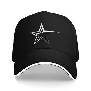 Five Pointed Star Baseball Cap, Adjustable Casual Sandwich Baseball Cap, High-quality Truck Driver Cap, Couple Women'S Street Style Sun Protection Cap