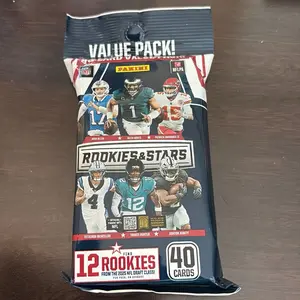Panini NFL Rookies & Stars Value Pack - 12 Rookies & 40 Cards - Official NFL Trading Cards