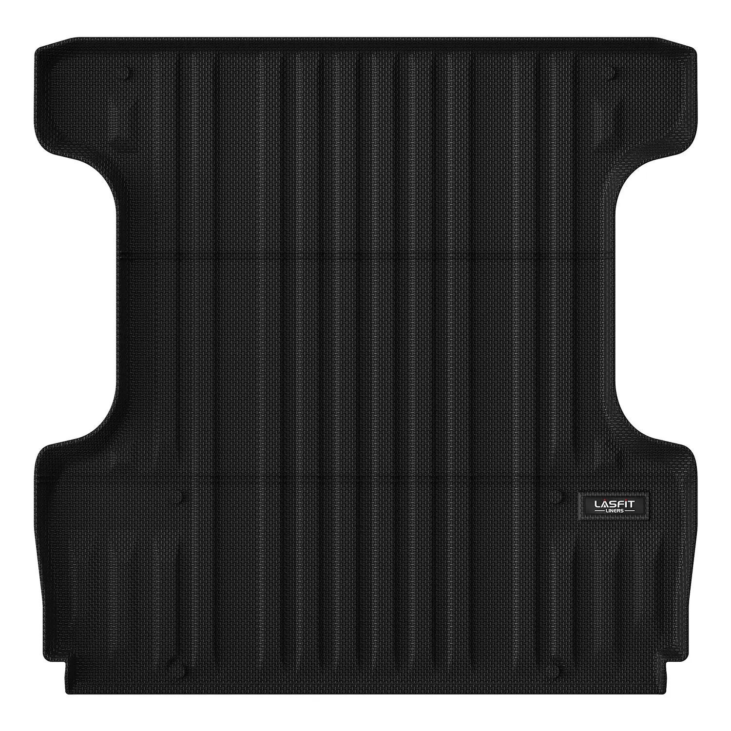 Lasfit Heavy-Duty Custom Fit Pre-Cut TPE Eco-Friendly Truck Bed/Tailgate Mat, Truck Accessories for 2007-2021 Toyota Tundra with Cargo Secure & Car Interior Protection