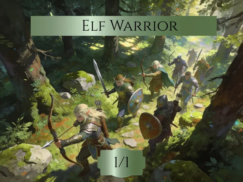 MTG Elf Token Sticker