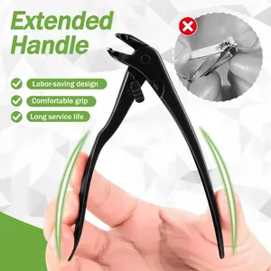 1 piece of stainless steel toenail clipper, anti splash strap, safety lock nail clipper, extended non slip handle, comfortable grip