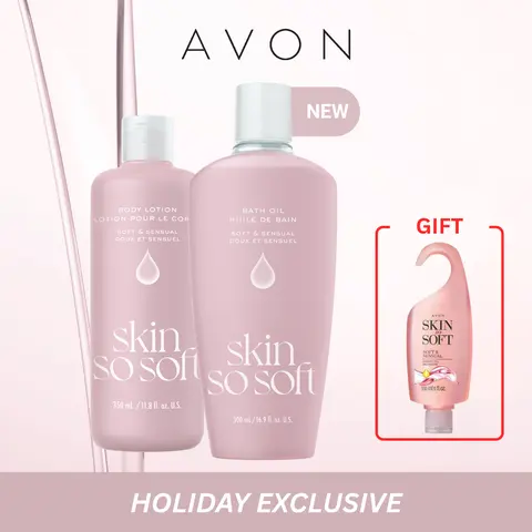 The Silky Skin Set (Skin So Soft Soft & Sensual Bath Oil + Body Lotion)