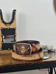 CUADRA BELT OSTRICH FLAME ORIX HONEY COMPLETE BC354