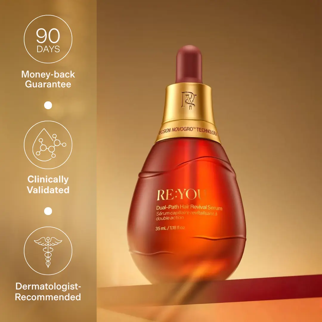 Dual-Path Hair Revival Serum, Lightweight Daily Haircare for Hair Loss, Clinically Proven 58% Reduction In Hair Loss in 90 Days, Powered by Proprietary NOVOGRO Technology