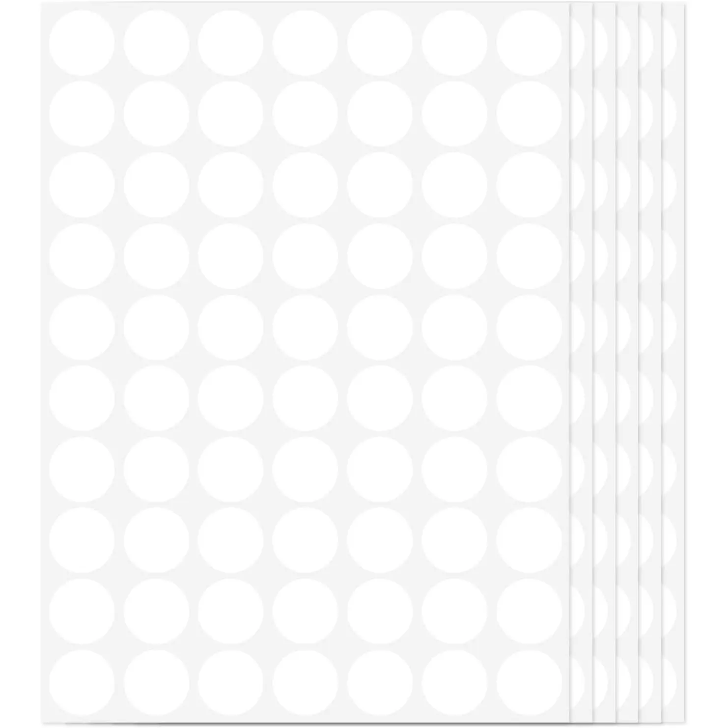 1400 count White Circle Dot Stickers 3/4" Round Color Coding Label Stickers