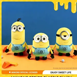 Collectible Minions Classic Series Soft Plush Figures, Kevin, Stuart, Bob and Tim Bear Stuffed Toy