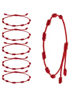 Women's Solid Braided Knot Bracelet, Cute Trendy Adjustable String Bracelets for Men, Fashionable Classic Women Jewelry for Daily Decoration