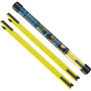 Golf Alignment Sticks 2 Sets - 48inch Alignment Practice Rods, Foldable for Easy Portability, Golf   to Improve Golf Swing, Putting Posture, with Storage Tube