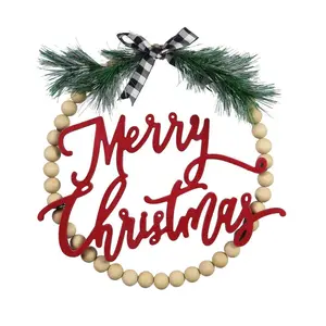 Young's Wood Wall Sign Wreath