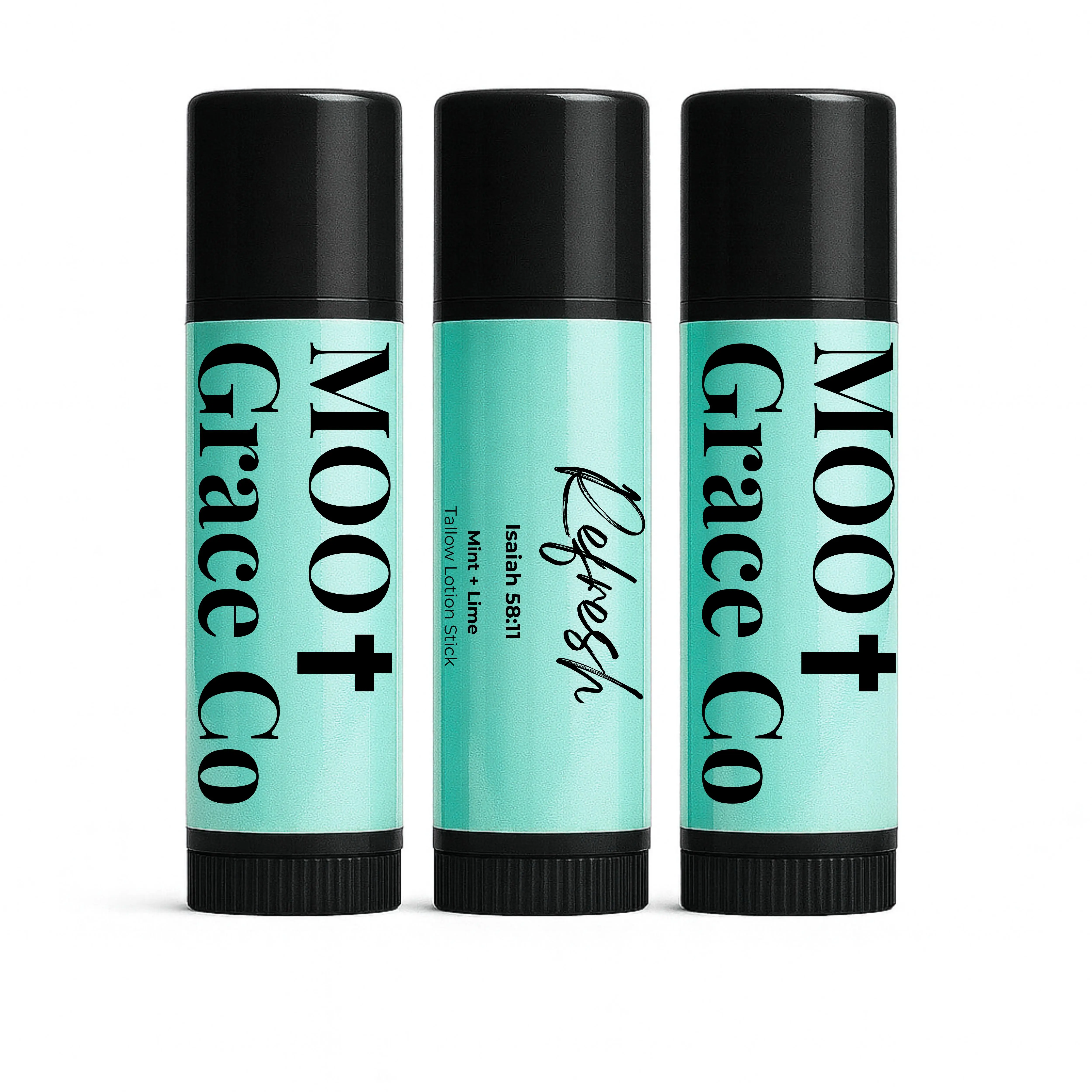 Refresh – Mint + Lime Tallow Lotion Stick