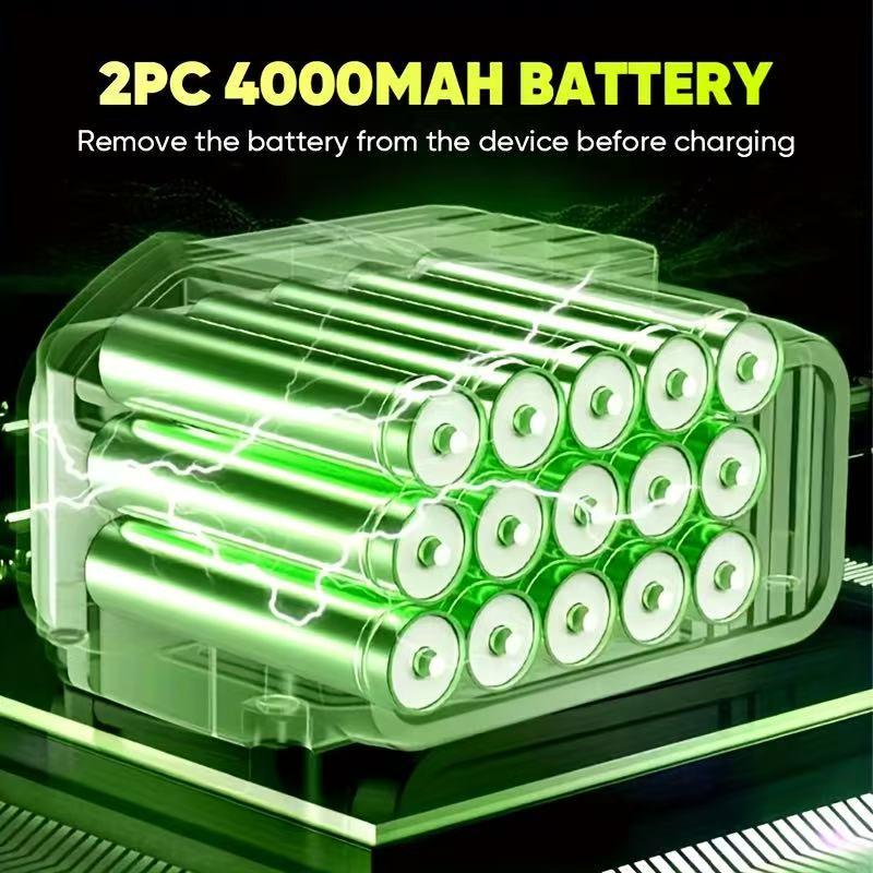 Cordless Leaf Blower Violent TurboFan,BrushlessPure Copper Motor Jet Fan Wit