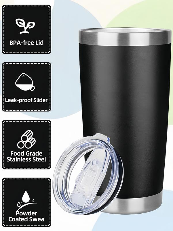 LMMAKE 20oz Tumbler Stainless Steel Tumbler Cup with Lid Vacuum Insulated Double Wall Travel Mug, Durable Powder Coated Travel Coffee Tumbler Mug for Hot & Cold Drinks, 1 Pack