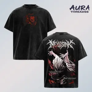 Choso Blood Manipulation Shirt – Jujutsu Kaisen Vintage Washed Oversized Graphic T Shirt, Dark Curse Blood Power Anime Streetwear, Death Painting Womb Aesthetic Heavyweight Cotton Unisex Tee, Gift for Anime Fans